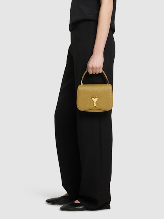 AMI Paris: Paris Paris leather top handle bag - women_1 | Luisa Via Roma