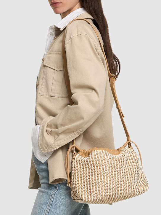A.P.C.: Ninon raffia effect clutch - Sand - women_1 | Luisa Via Roma