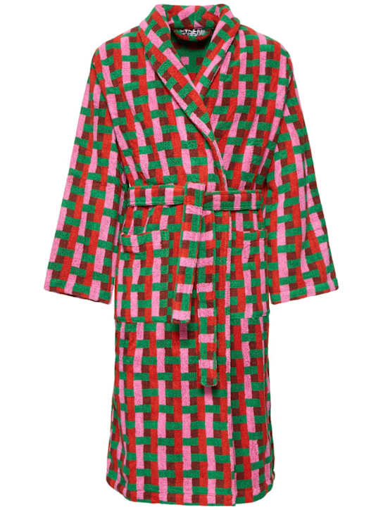 Dusen Dusen: Red Weave bathrobe - men_0 | Luisa Via Roma