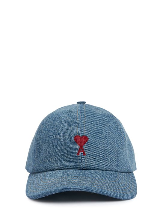 AMI Paris: ADC cotton denim hat - men_0 | Luisa Via Roma