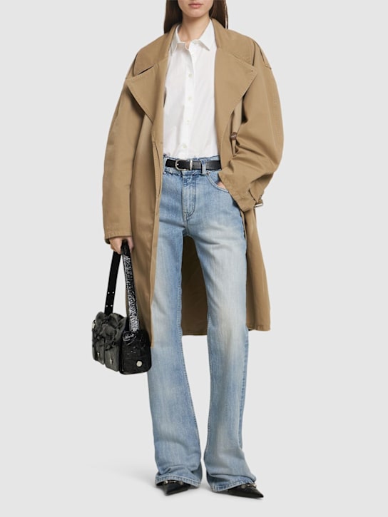 Ostrid twill trench coat - Thumbnail 2