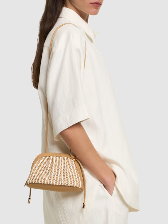 A.P.C.: Small Ninon raffia effect clutch - Sand - women_1 | Luisa Via Roma