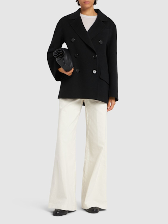 'S Max Mara: Lukas wool double breasted short coat - women_1 | Luisa Via Roma