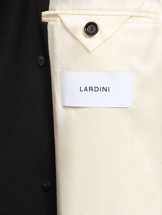 Lardini: Wool trench coat - Black - men_6 | Luisa Via Roma