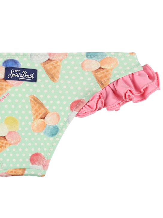 Mc2 Saint Barth: Ice -Cream プリントビキニボトム - kids-girls_1 | Luisa Via Roma