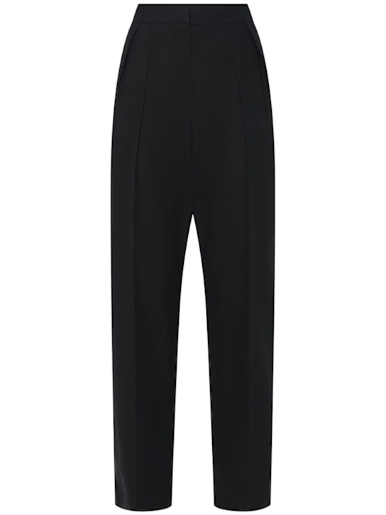 Max Mara: Dede cotton twill pants - Black - women_0 | Luisa Via Roma
