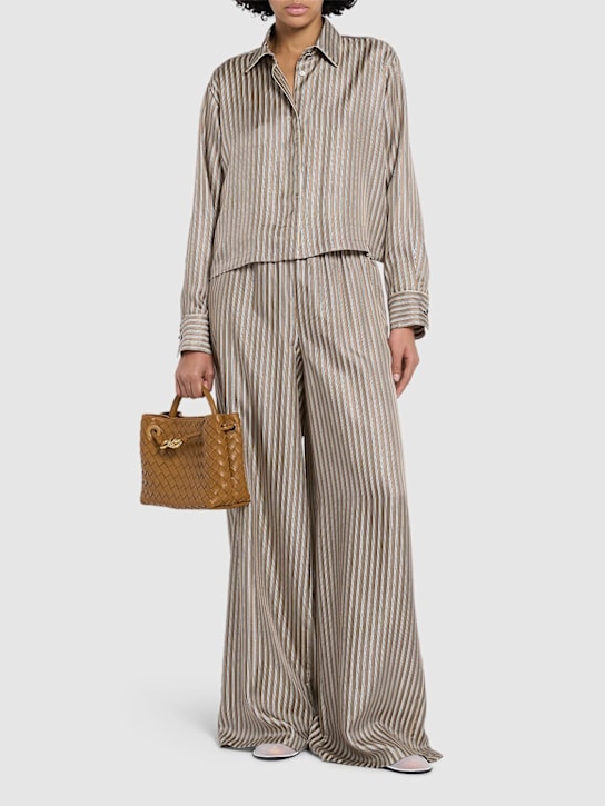 Max Mara: Brama silk twill shirt - women_1 | Luisa Via Roma