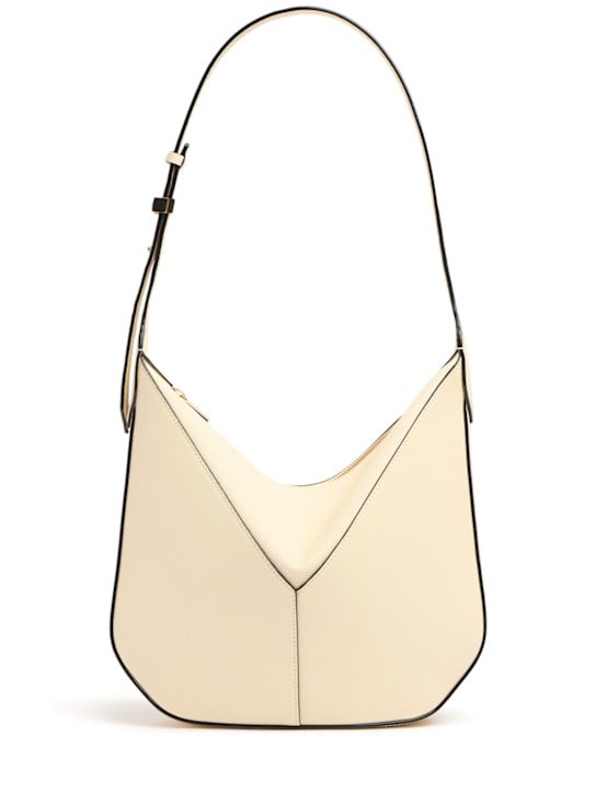 Valextra: Mini Viv Hobo leather bag - women_0 | Luisa Via Roma