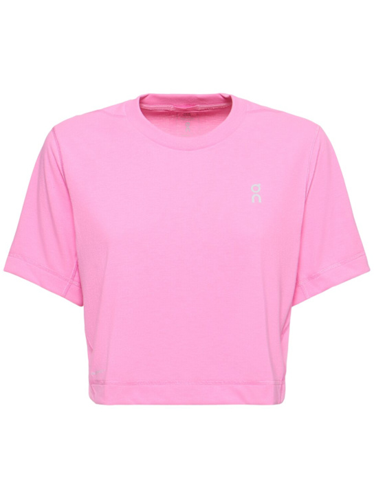 On: Train-T tech crop t-shirt - Raspberry - women_0 | Luisa Via Roma