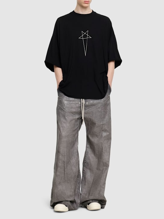 Rick Owens DRKSHDW: Tommy T cotton t-shirt - men_1 | Luisa Via Roma