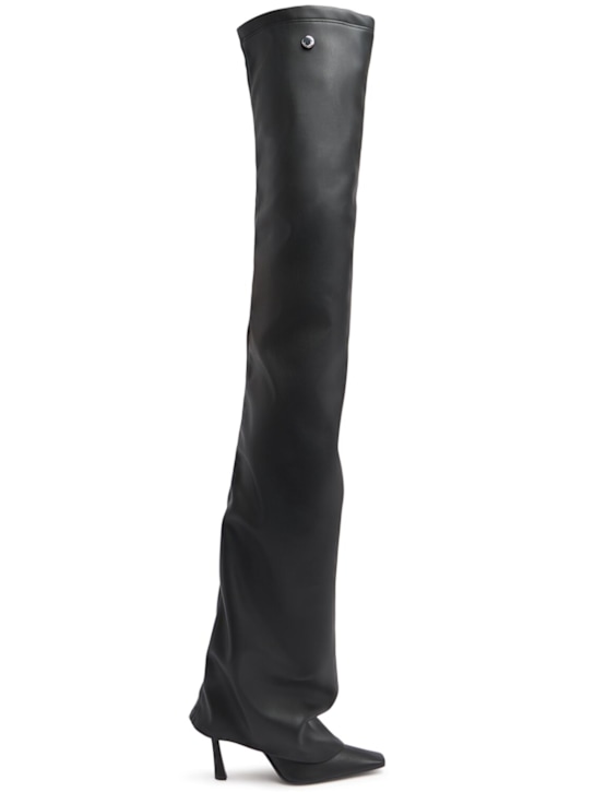 The Attico: 95mm Robin OTK thigh high boots - Black - women_0 | Luisa Via Roma