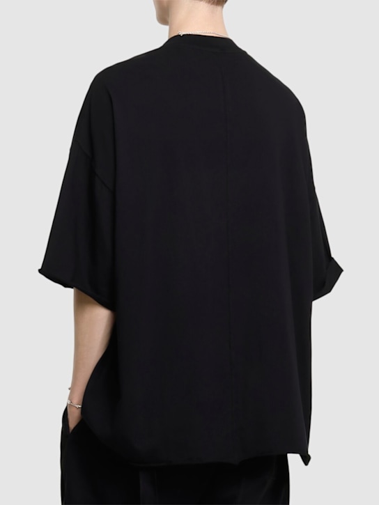 Rick Owens DRKSHDW: Tommy T cotton t-shirt - Black/Pearl - men_2 | Luisa Via Roma