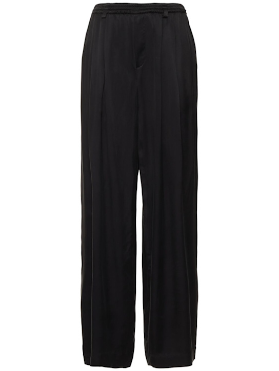 Alexander Wang: Pleated baggy pants - Black - women_0 | Luisa Via Roma