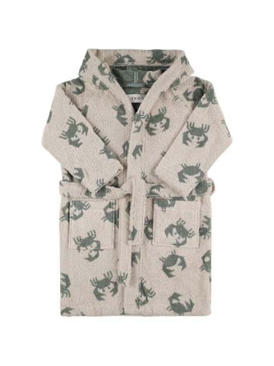 Liewood: Hooded cotton bathrobe - Multicolor - kids-boys_0 | Luisa Via Roma