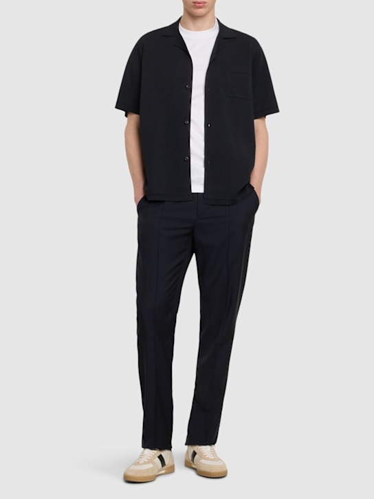 Alphatauri: Facol short sleeve shirt - Black - men_1 | Luisa Via Roma