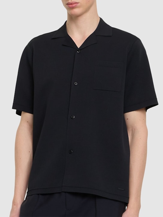 Alphatauri: Facol short sleeve shirt - Black - men_2 | Luisa Via Roma