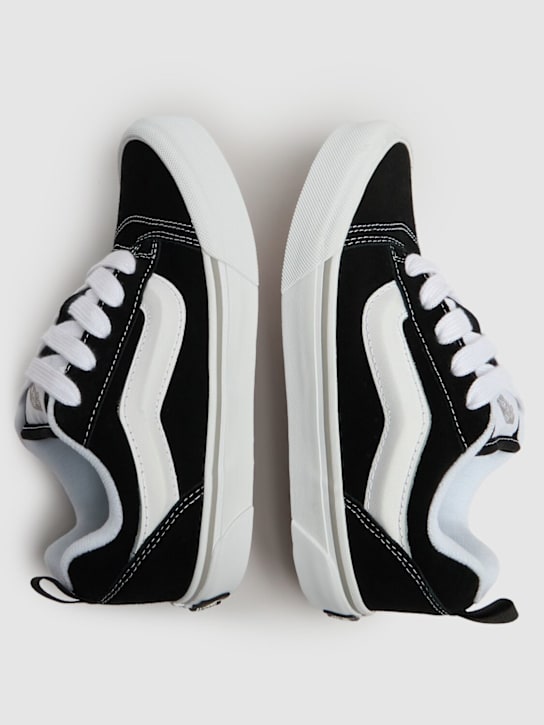 Vans: Sneakers en cuir Knu Skool - Noir/Blanc - kids-girls_1 | Luisa Via Roma