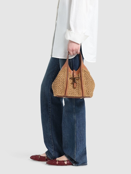 Tod's: Shopping mini T crochet tote bag - women_1 | Luisa Via Roma