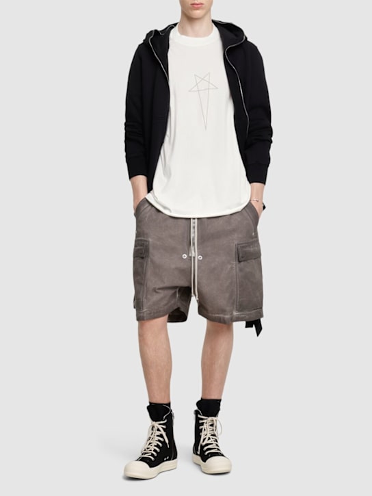 Rick Owens DRKSHDW: Tommy T コットンTシャツ - men_1 | Luisa Via Roma