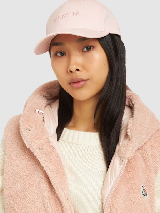 Moncler: ロゴ入り コットンキャップ - women_1 | Luisa Via Roma