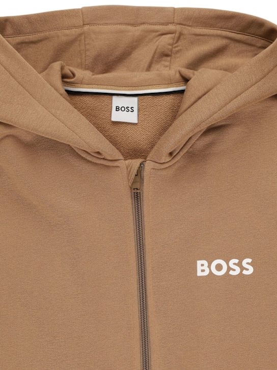 Boss: コットンスウェットシャツ＆パンツ - kids-boys_1 | Luisa Via Roma