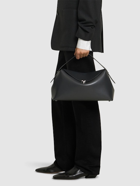 Toteme: T-Lock smooth leather top handle bag - women_1 | Luisa Via Roma