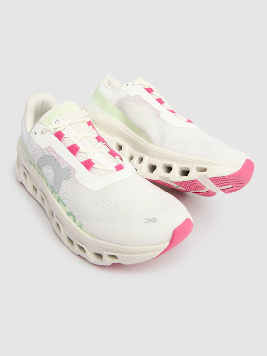 On: Cloudmonster sneakers - White/Lima - women_3 | Luisa Via Roma