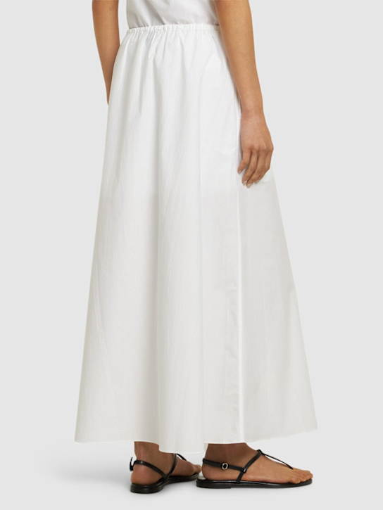 Matteau: Cotton poplin maxi skirt - White - women_2 | Luisa Via Roma