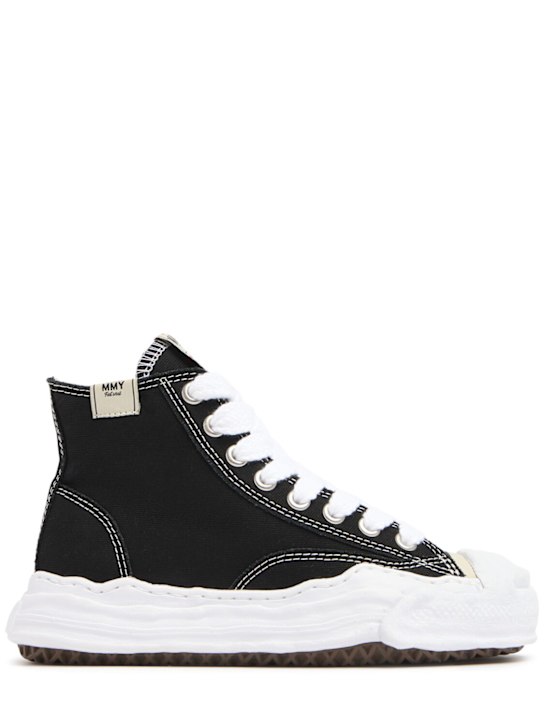 Mihara Yasuhiro: Hank hi original cotton canvas sneakers - men_0 | Luisa Via Roma