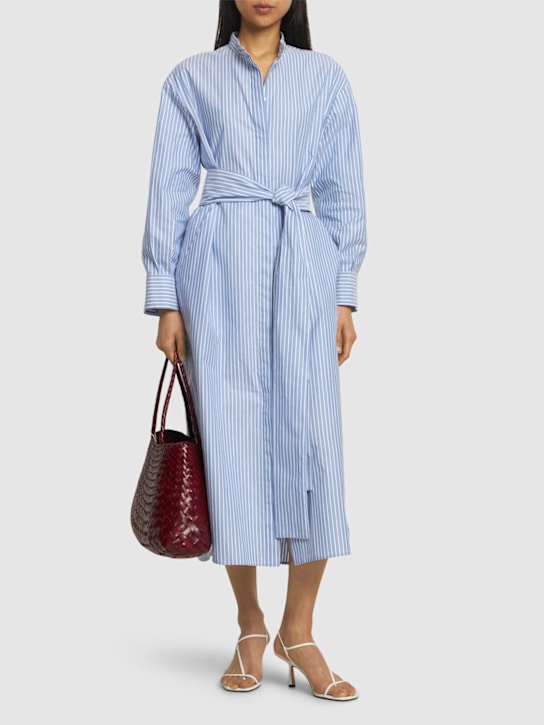 'S Max Mara: Celeste oxford cotton shirt dress - women_1 | Luisa Via Roma