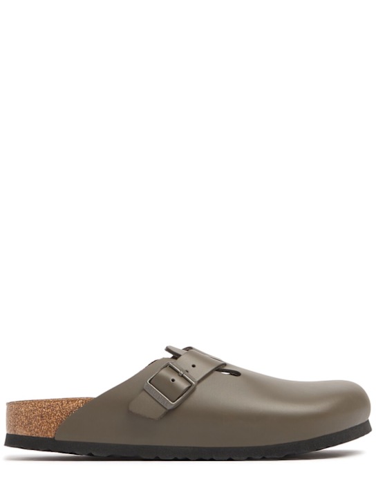 BIRKENSTOCK: Loafer aus Naturleder „Boston“ - men_0 | Luisa Via Roma