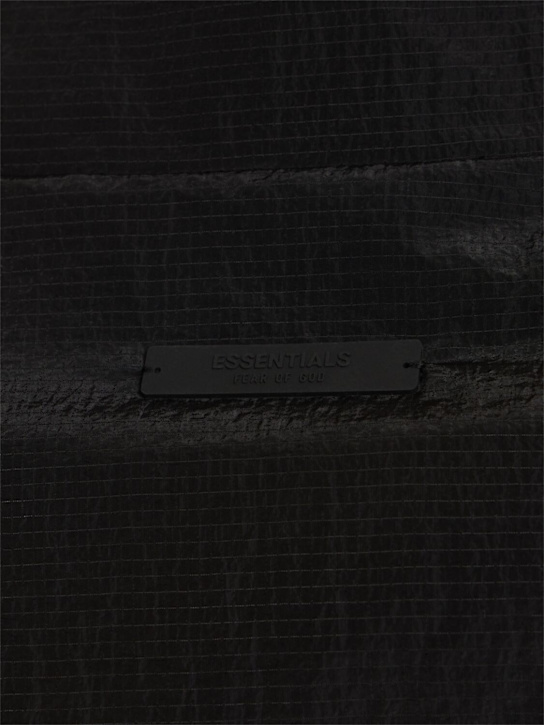 Fear of God ESSENTIALS: Ripstop half-zip sweatshirt - Black - men_5 | Luisa Via Roma
