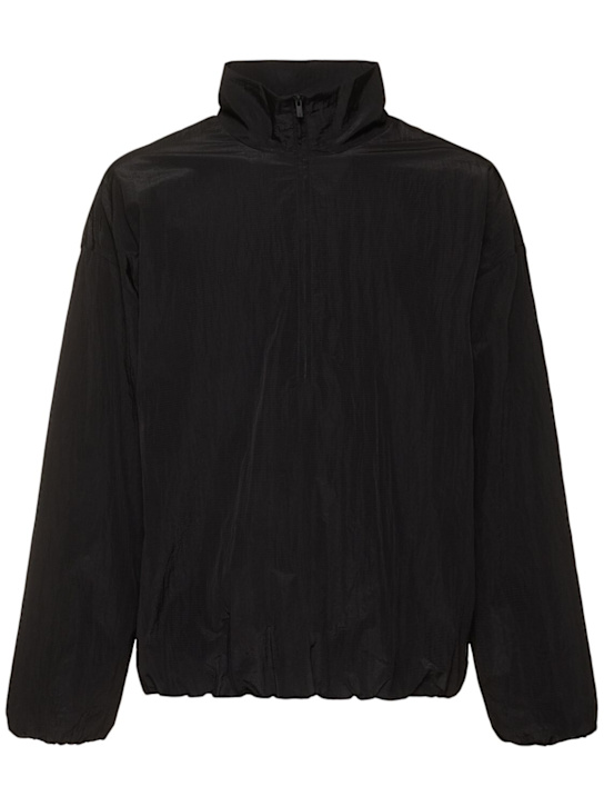 Fear of God ESSENTIALS: Ripstop half-zip sweatshirt - Black - men_0 | Luisa Via Roma