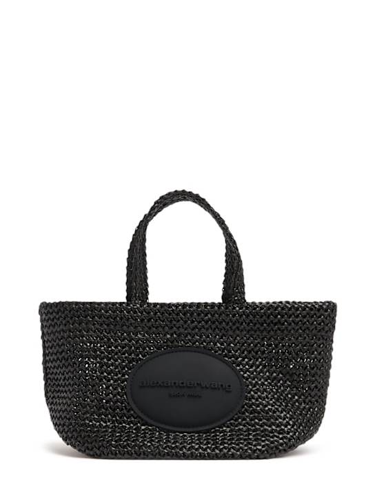 Small Punch raffia effect tote bag