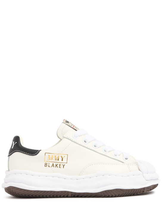 Mihara Yasuhiro: Ledersneakers „Blakey“ - Weiß - women_0 | Luisa Via Roma