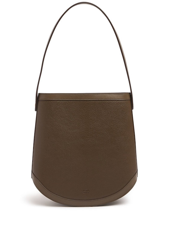 Savette: The Large Bucket leather shoulder bag - Mink - women_0 | Luisa Via Roma