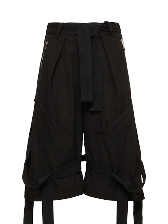 The Attico: Washed cotton pants - Black - women_0 | Luisa Via Roma