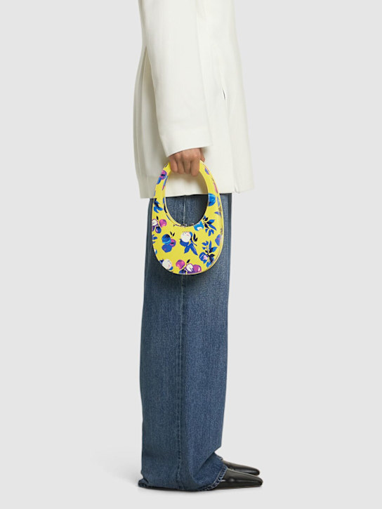 Coperni: Mini Swipe printed crossbody bag - Yellow Flower - women_1 | Luisa Via Roma