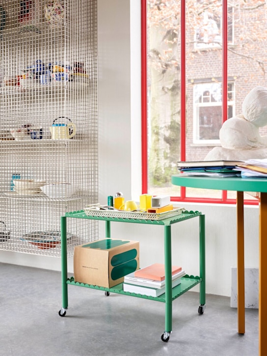 HAY: Arcs steel trolley - Soft Jade - ecraft_1 | Luisa Via Roma