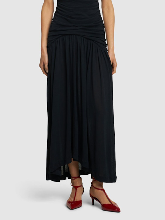 Khaite: 45mm Mia pumps - Fire Red - women_1 | Luisa Via Roma