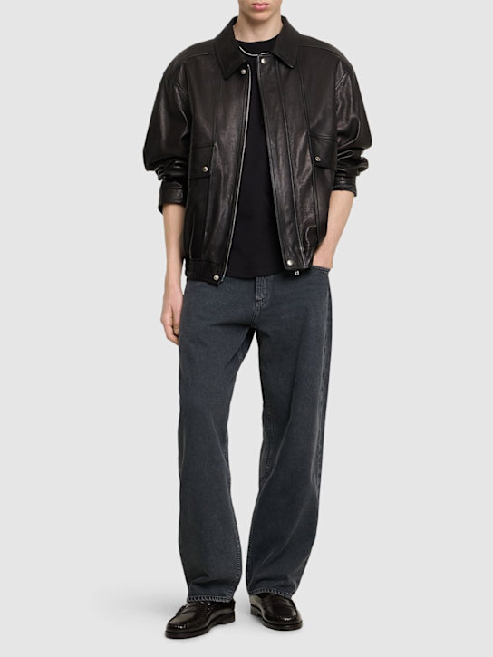 Agolde: Fusion wide leg jeans - Black - men_1 | Luisa Via Roma