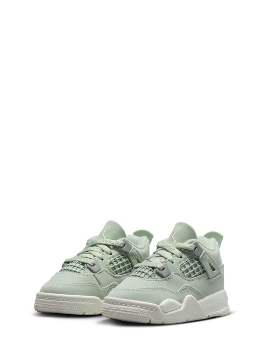 Jordan: Jordan 4 Retro sneakers - Seafoam/Sail - kids-boys_1 | Luisa Via Roma