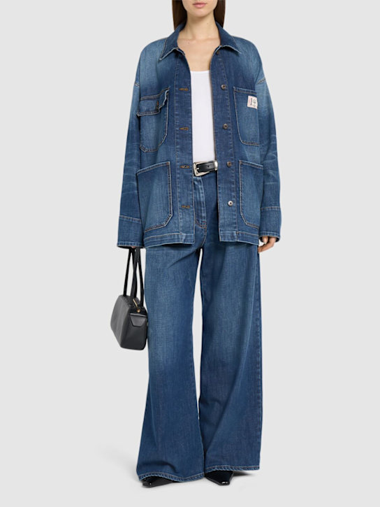 Weekend Max Mara: Aligi oversize denim jacket - women_1 | Luisa Via Roma