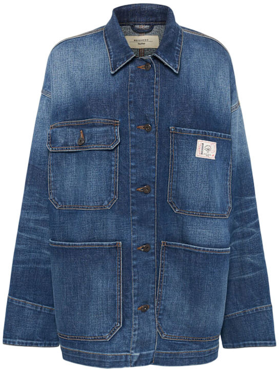 Weekend Max Mara: Aligi oversize denim jacket - women_0 | Luisa Via Roma