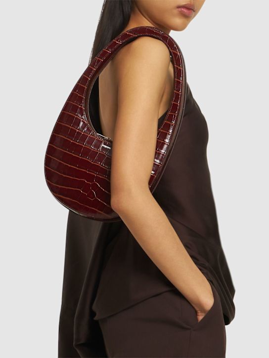 Coperni: Swipe クロコエンボスレザーバッグ - women_1 | Luisa Via Roma