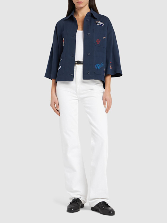 Weekend Max Mara: Assuan denim shirt w/patches - women_1 | Luisa Via Roma