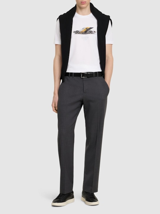 Boss: Porsche Thompson cotton t-shirt - men_1 | Luisa Via Roma