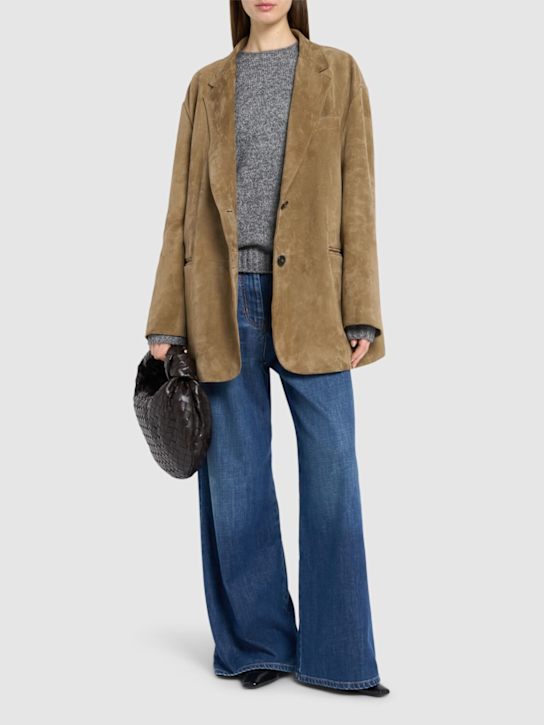 Weekend Max Mara: Rolanda single breast suede blazer - women_1 | Luisa Via Roma