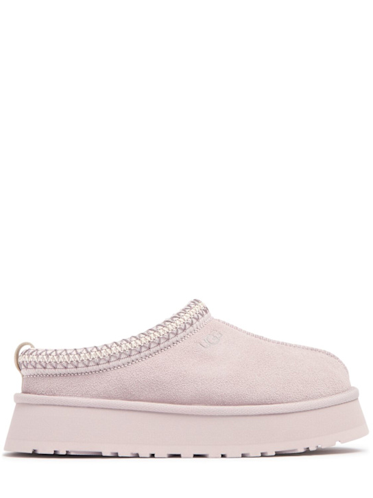 Ugg: 44mm Tazz shearling platform loafers - Lilac - women_0 | Luisa Via Roma