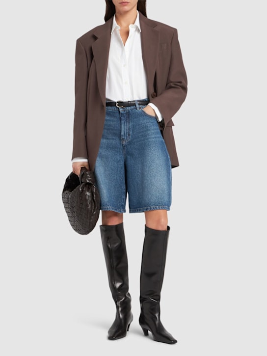 Weekend Max Mara: Donnola denim shorts - women_1 | Luisa Via Roma